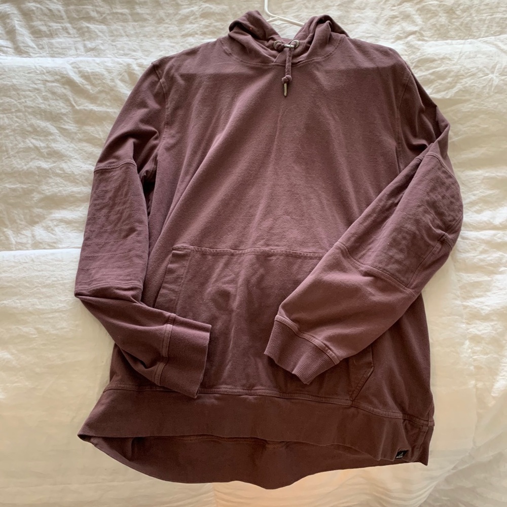 Men’s large prank hoodie - maroon/plum